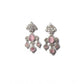 Beautiful Women's Brass Silver Plated Drop Earrings