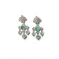 Beautiful Women's Brass Silver Plated Drop Earrings