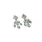 Beautiful Women's Brass Silver Plated Drop Earrings