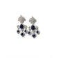 Beautiful Women's Brass Silver Plated Drop Earrings