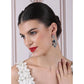 Beautiful Women's Brass Silver Plated Drop Earrings