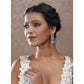 Stunning Women's Brass Silver Plated Drop Earrings