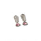 Stunning Women's Brass Silver Plated Drop Earrings