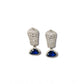 Stunning Women's Brass Silver Plated Drop Earrings