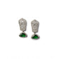 Stunning Women's Brass Silver Plated Drop Earrings