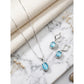 Classy Women's Brass Silver Plated Pendant Set