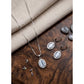 Classy Women's Brass Silver Plated Pendant Set