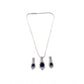 Beautiful Women's Brass Silver Plated Pendant Set