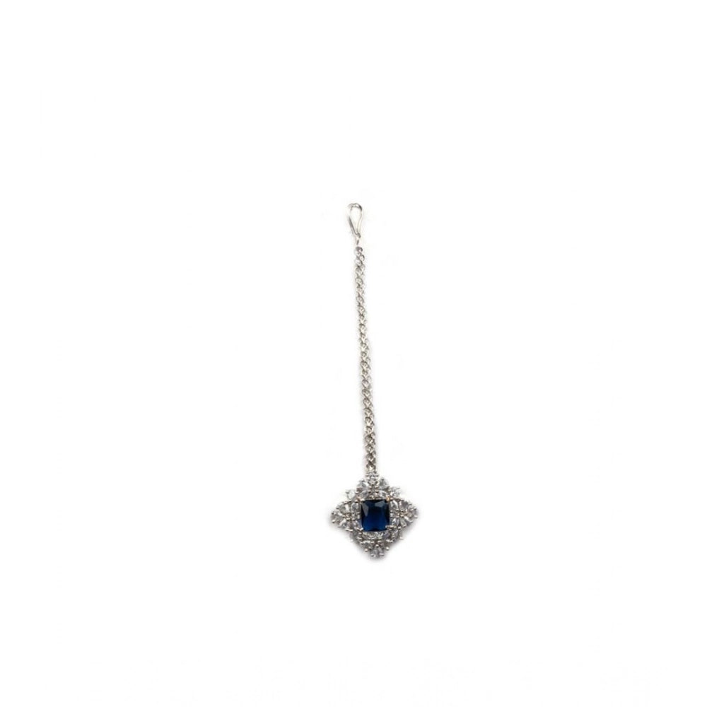 Beautiful Women's Brass Silver Plated Pendant Set