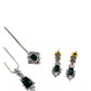 Beautiful Women's Brass Silver Plated Pendant Set