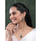 Beautiful Women's Brass Silver Plated Pendant Set