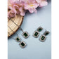 Stylish Women's Brass Silver Plated Pendant Set