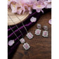 Stylish Women's Brass Silver Plated Pendant Set