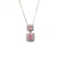 Stylish Women's Brass Silver Plated Pendant Set