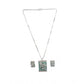 Pretty Women's Brass Silver Plated Pendant Set