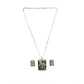 Pretty Women's Brass Silver Plated Pendant Set