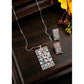 Pretty Women's Brass Silver Plated Pendant Set
