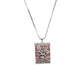 Pretty Women's Brass Silver Plated Pendant Set
