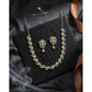 Graceful Women's Brass Silver Plated Necklace set