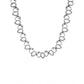 Stunning Women's Brass Silver Plated Necklace set