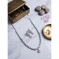 Beautiful Women's Brass Silver Plated Necklace set