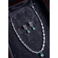 Beautiful Women's Brass Silver Plated Necklace set