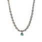 Beautiful Women's Brass Silver Plated Necklace set