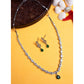 Beautiful Women's Brass Silver Plated Necklace set