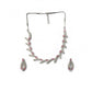 Beautiful Women's Brass Silver Plated Necklace set