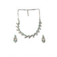 Beautiful Women's Brass Silver Plated Necklace set