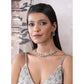 Beautiful Women's Brass Silver Plated Necklace set