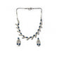 Beautiful Women's Brass Silver Plated Necklace set