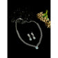 Beautiful Women's Brass Silver Plated Necklace set
