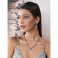 Beautiful Women's Brass Silver Plated Necklace set