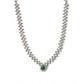 Beautiful Women's Brass Silver Plated Necklace set
