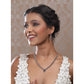 Beautiful Women's Brass Silver Plated Necklace set