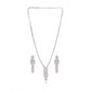 Pretty Women's Brass Silver Plated Necklace set