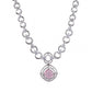 Pretty Women's Brass Silver Plated Necklace set