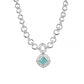 Pretty Women's Brass Silver Plated Necklace set