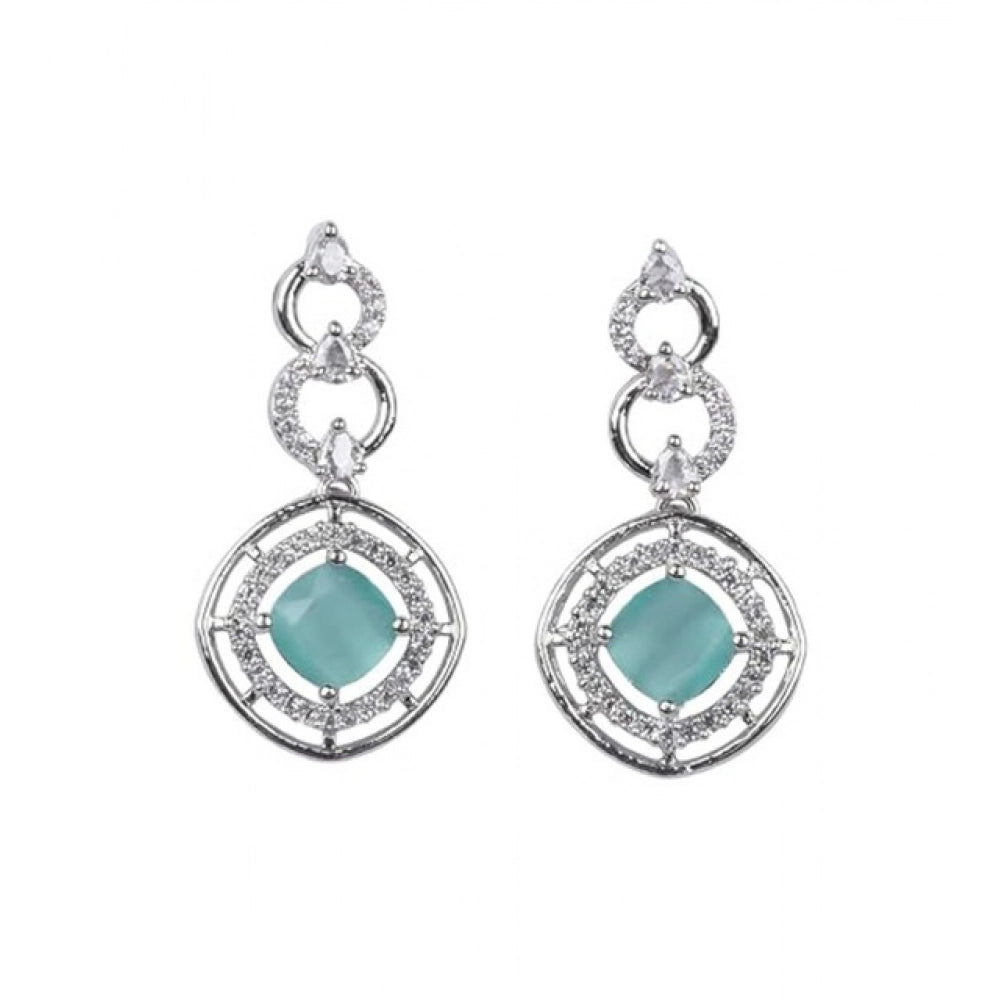 Pretty Women's Brass Silver Plated Necklace set