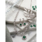Pretty Women's Brass Silver Plated Necklace set