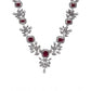 Adorable Women's Brass Silver Plated Necklace set