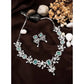 Adorable Women's Brass Silver Plated Necklace set