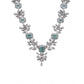 Adorable Women's Brass Silver Plated Necklace set