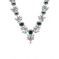 Adorable Women's Brass Silver Plated Necklace set