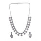 Stylish Women's Brass Silver Plated Necklace set