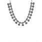 Stylish Women's Brass Silver Plated Necklace set