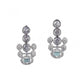 Stylish Women's Brass Silver Plated Necklace set