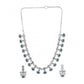 Stylish Women's Brass Silver Plated Necklace set