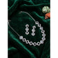 Stylish Women's Brass Silver Plated Necklace set